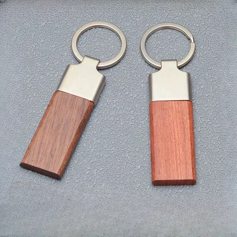 Woodworking Logos - Laser Custom LOGO Wooden Metal Keychain