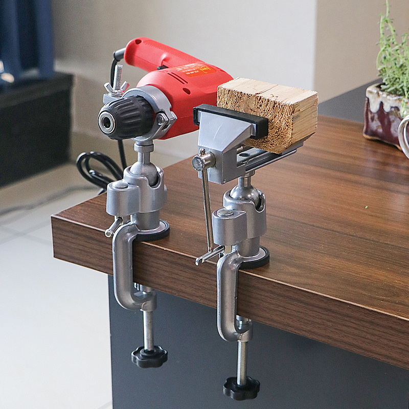 Woodworking Vise For Workbench - 360 Degree Universal Aluminum Alloy Table