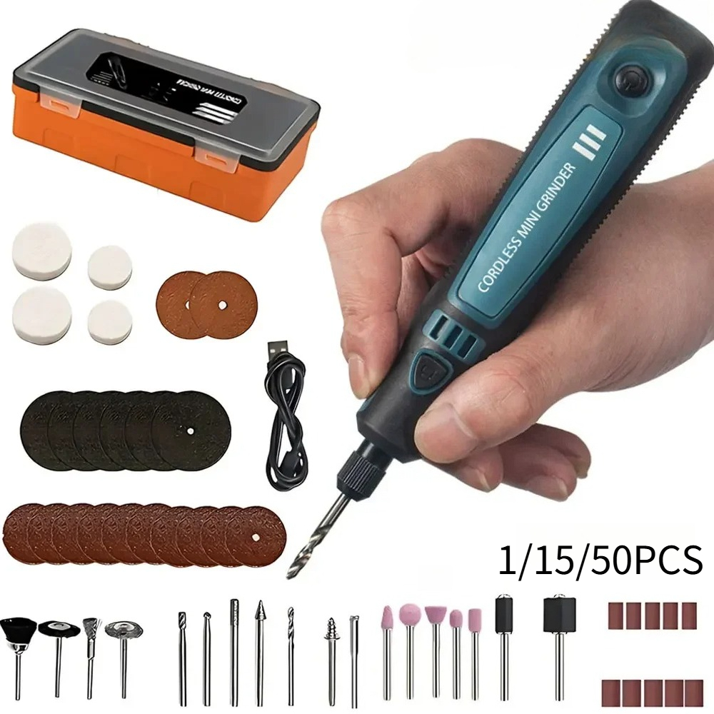 Woodworking Kit - USB Cordless Electric Grinder Portable Carving