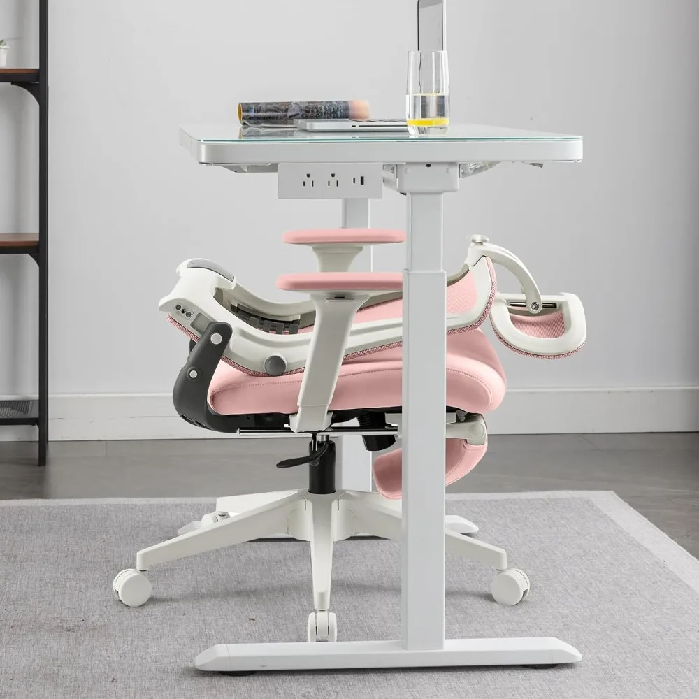 Woodworking Desk Chair - Office Chair with Foot Rest, Ergonomic