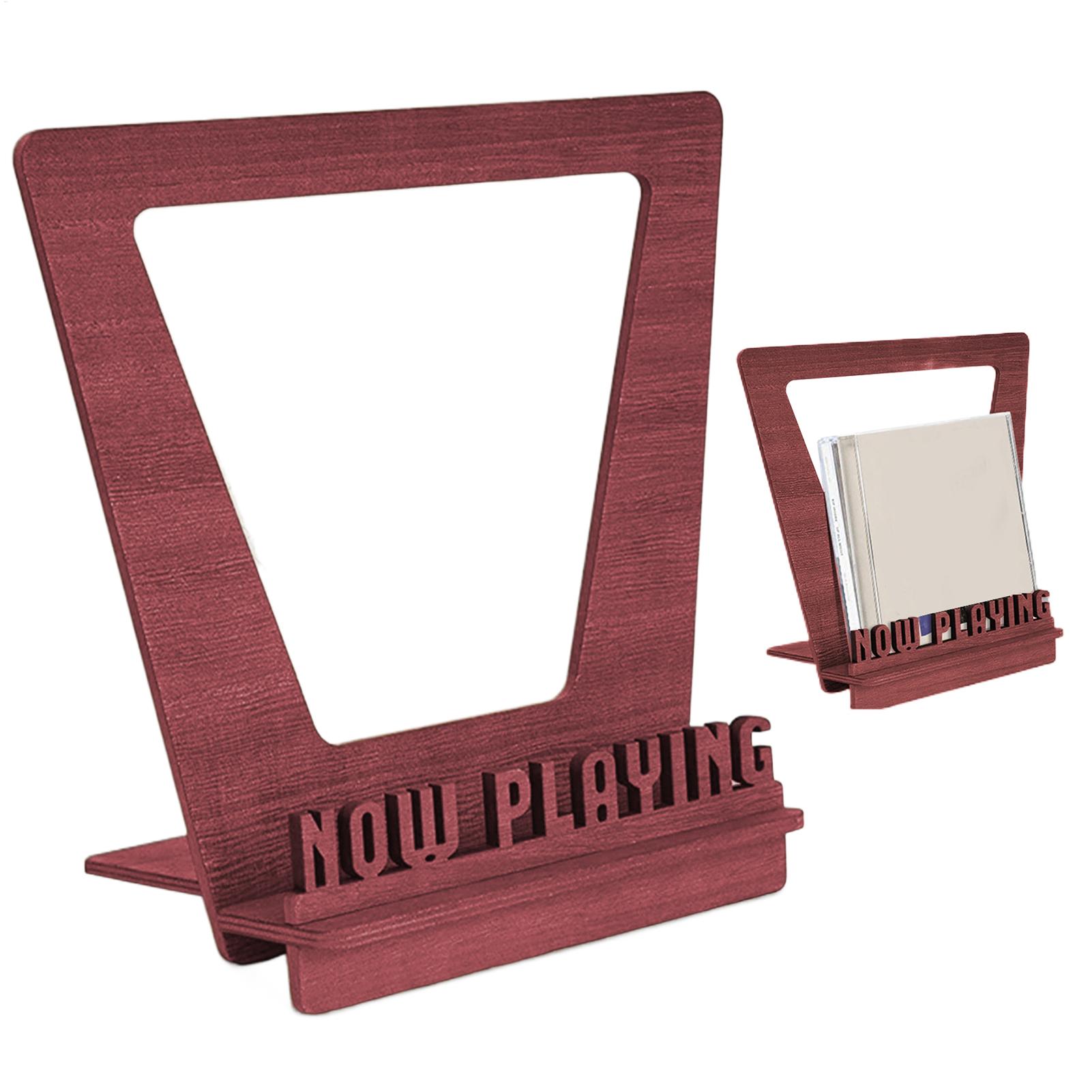 Woodworking Show - Wooden Record Holder Playing Wood Stand