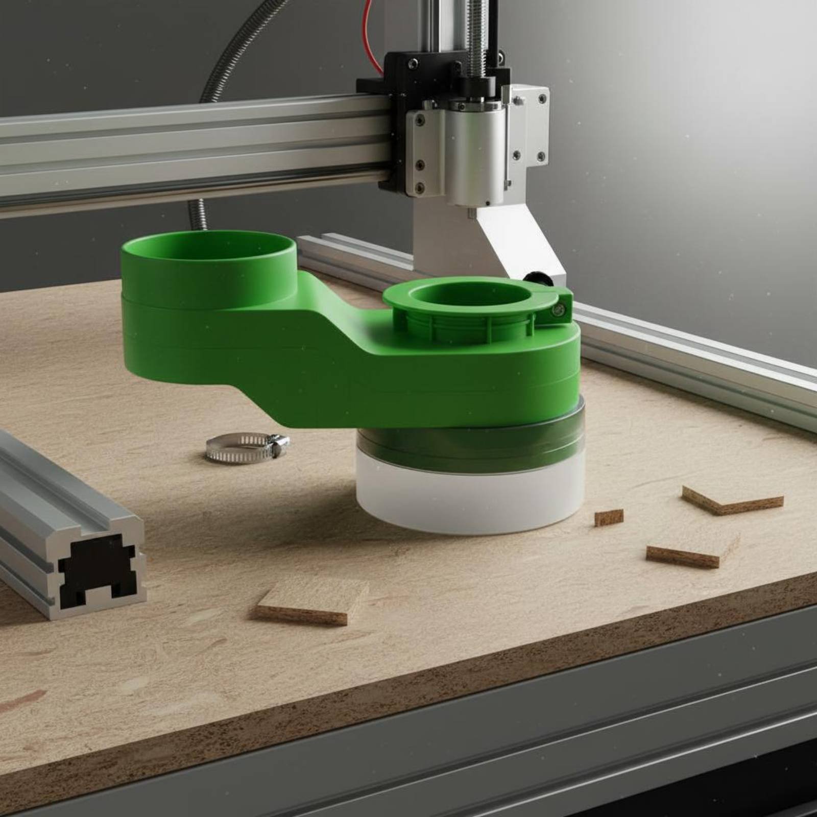 Spindle Dust Cover Clean Cutti - Woodworking Cnc Machine ulasan dan harga