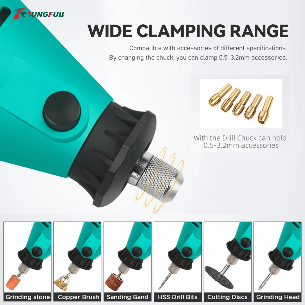 TUNGFULL Mini Electric Grinder - Woodworking Man ulasan dan harga