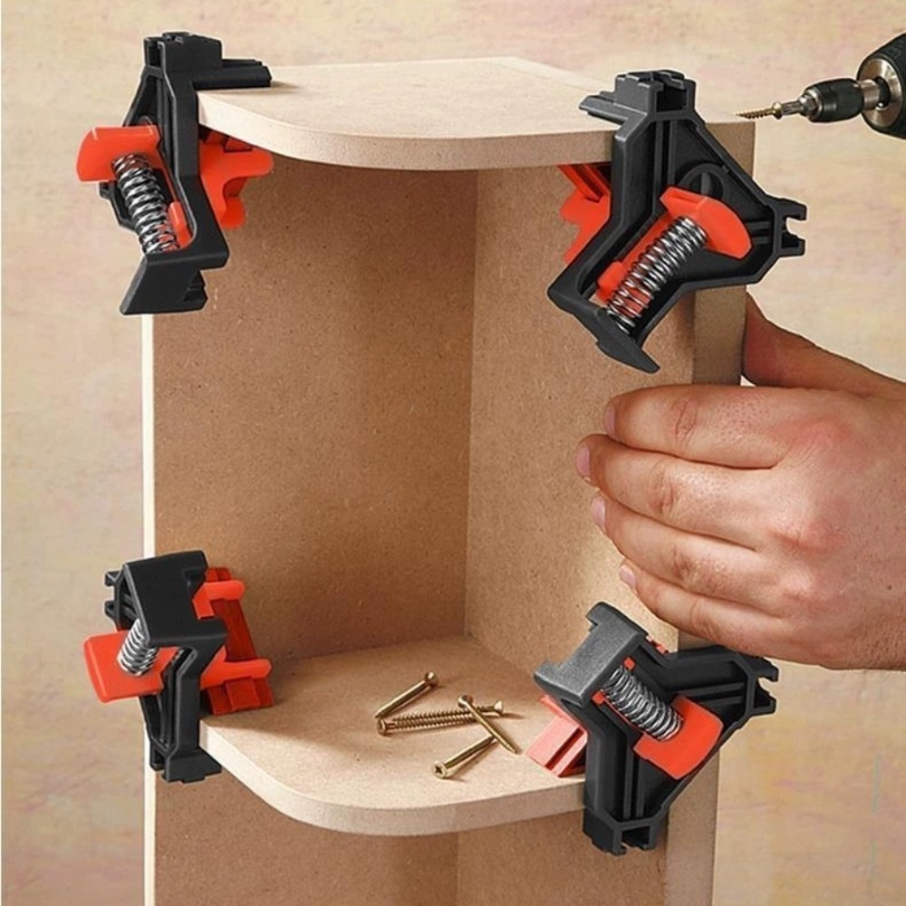 4pcs 90° Right Angle Clamp Fix - Woodworking Man ulasan dan harga