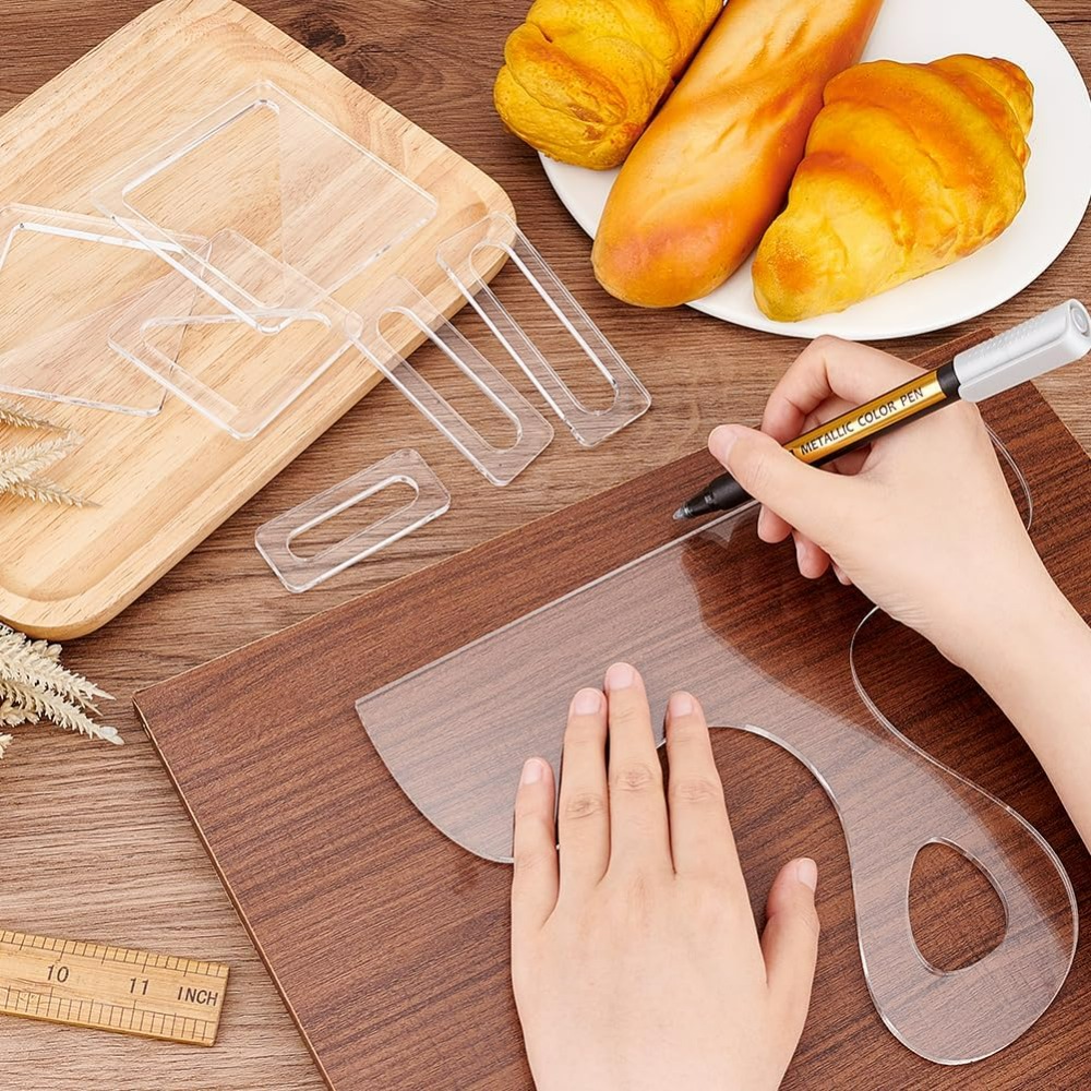 7Pcs Charcuterie Template Acry - Woodworking Man ulasan dan harga