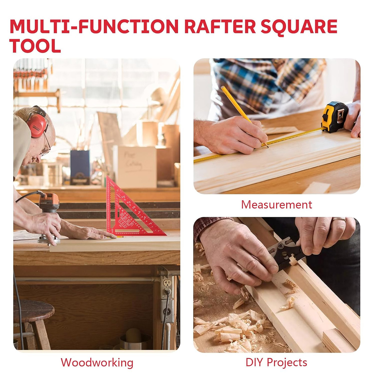 Aluminum Alloy Speed Square Hi - Woodworking Man ulasan dan harga