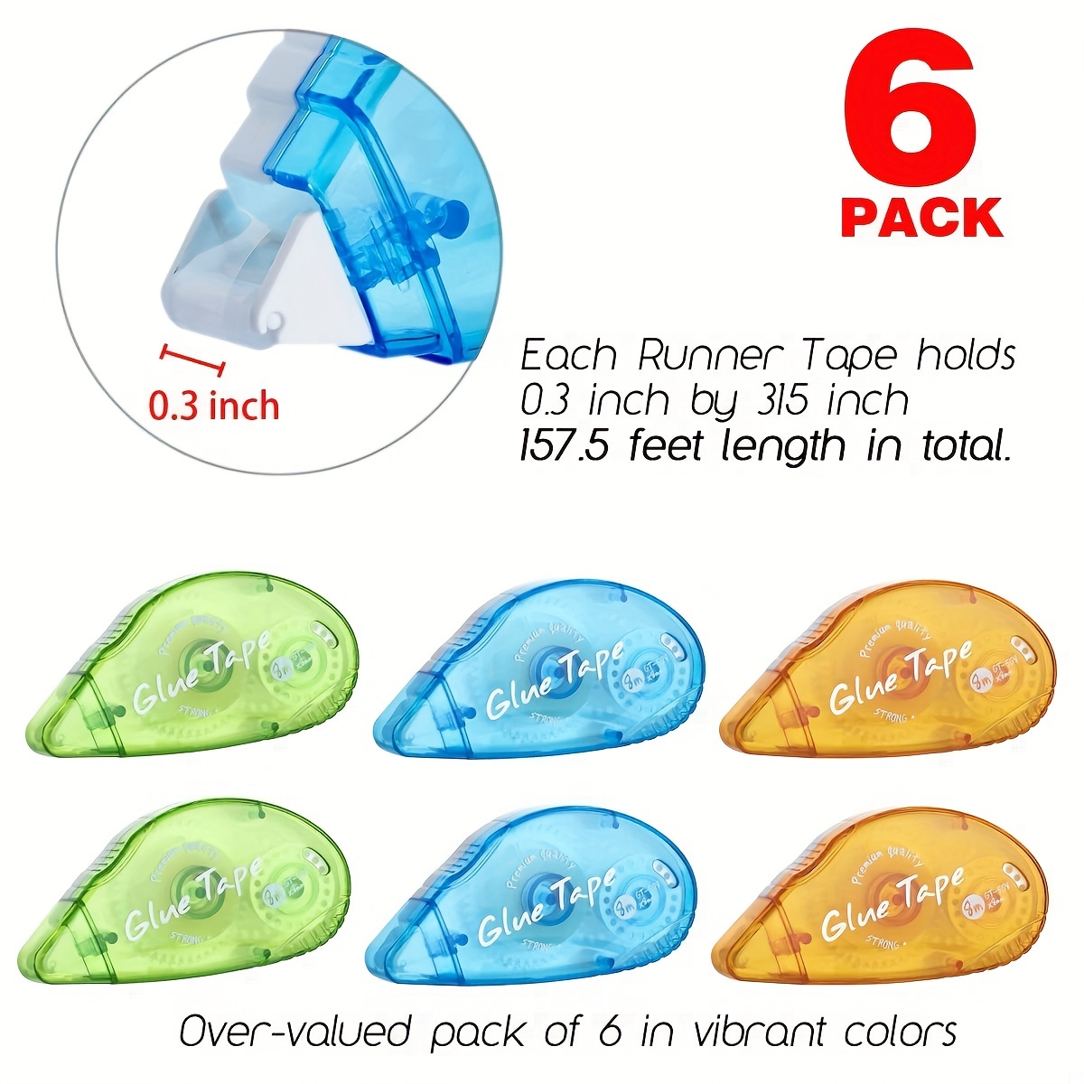 6 Packs Double Sided Tape Roll - Woodworking Projects Art ulasan dan harga