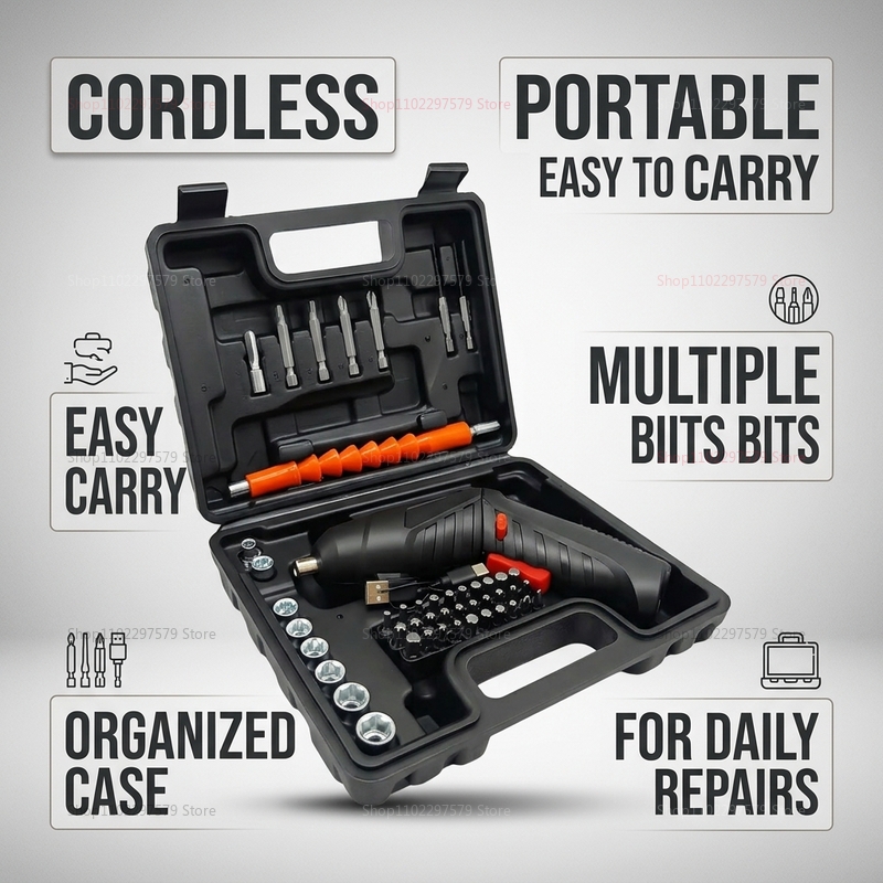 47Pcs Rechargeable Electric Sc - Woodworking Essential Tools ulasan dan harga