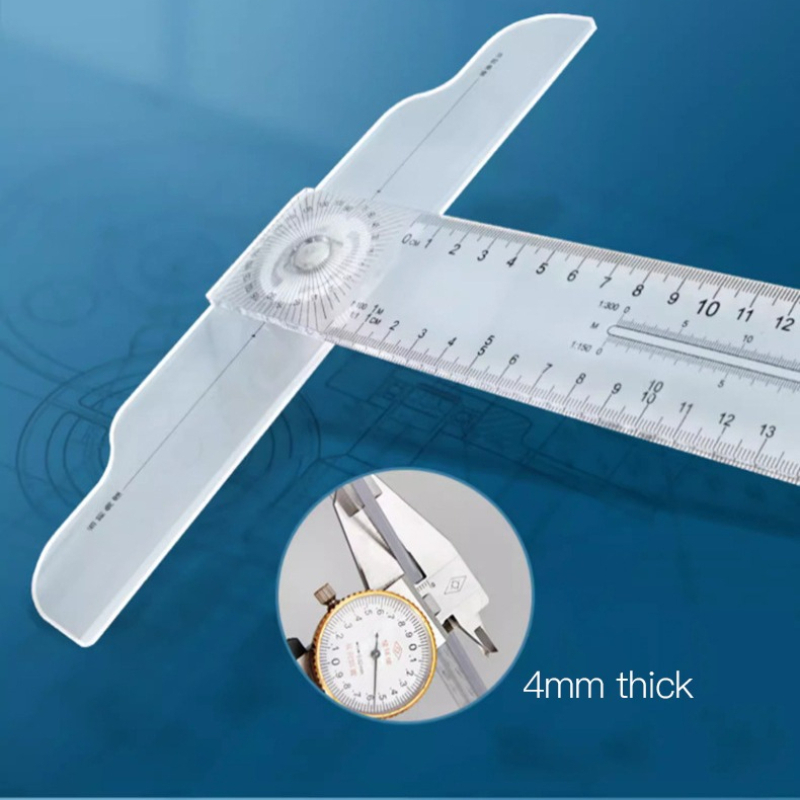 Dual-Sided T Square Ruler Clea - Woodworking Man ulasan dan harga