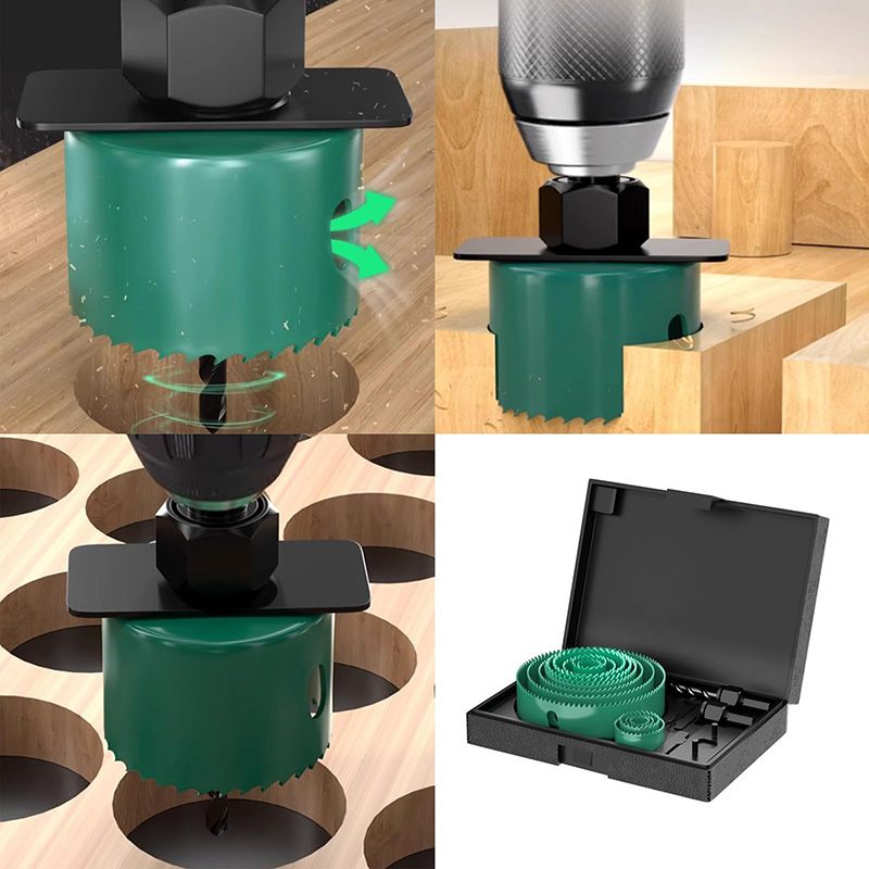 19/8/5PCS 19-127mm Hole Saw Cu - Woodworking Kit ulasan dan harga