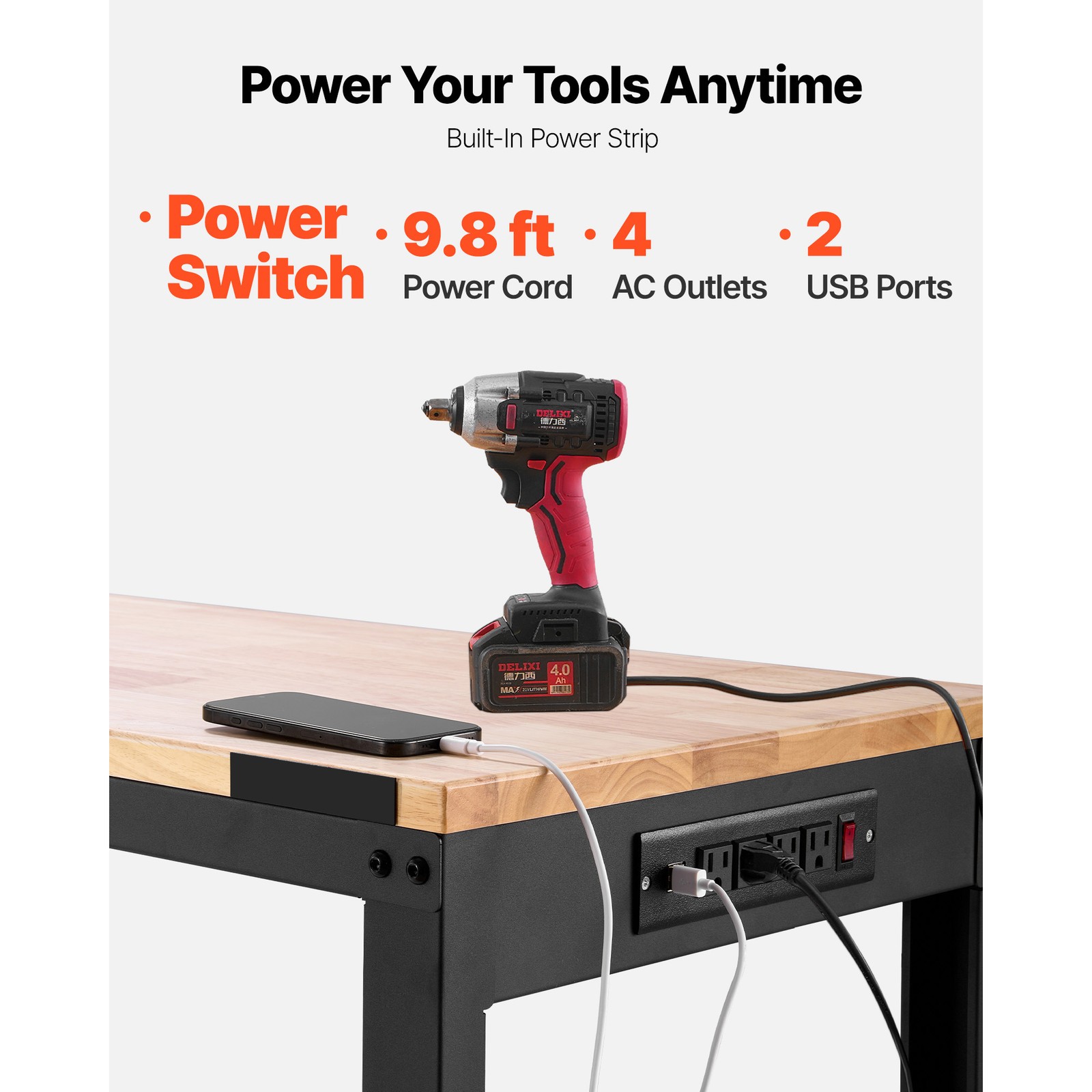Adjustable Height Workbench 61 - Woodworking Table ulasan dan harga