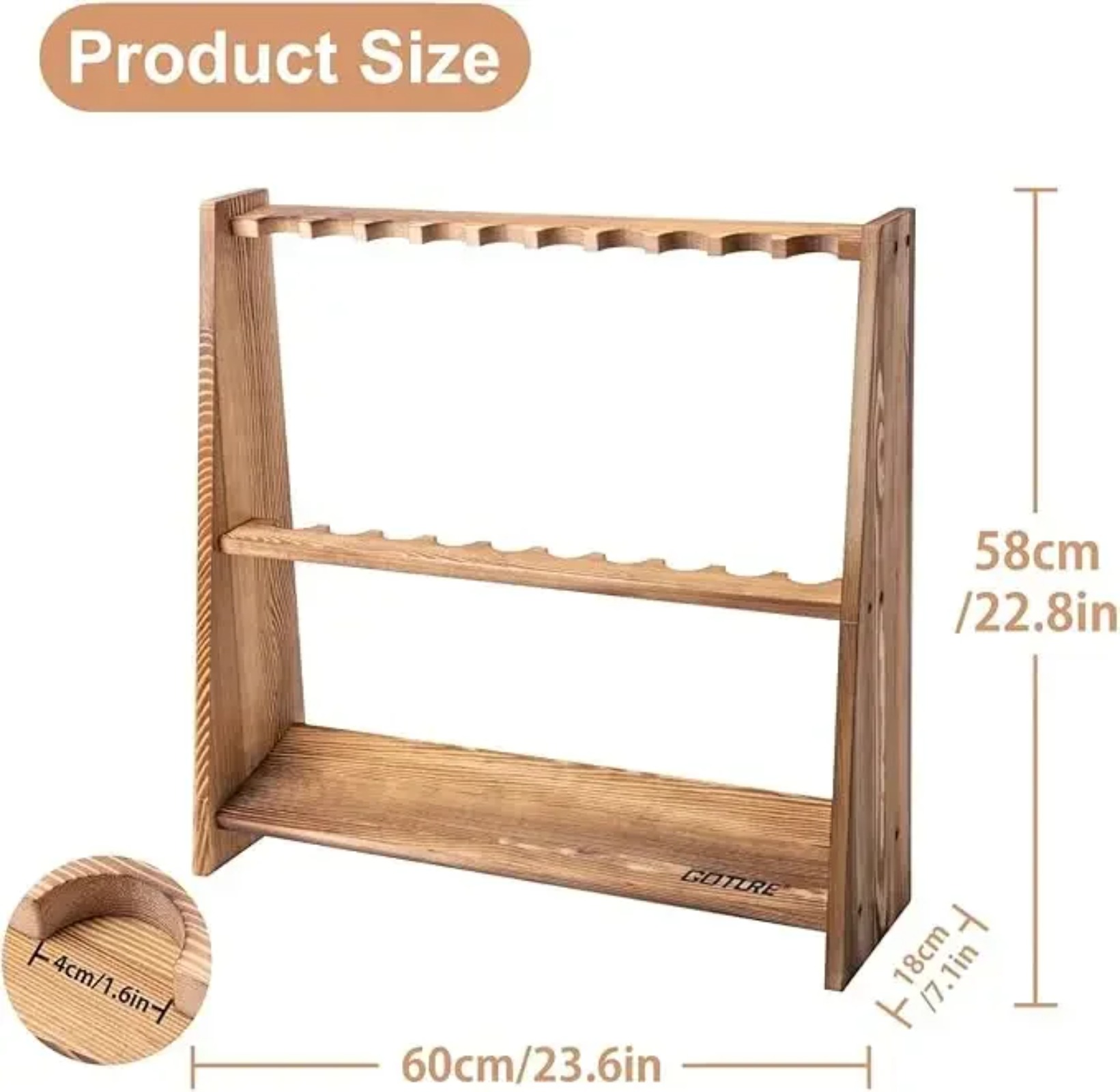 Goture Carbonized Pine Wood Fi - Woodworking Show ulasan dan harga