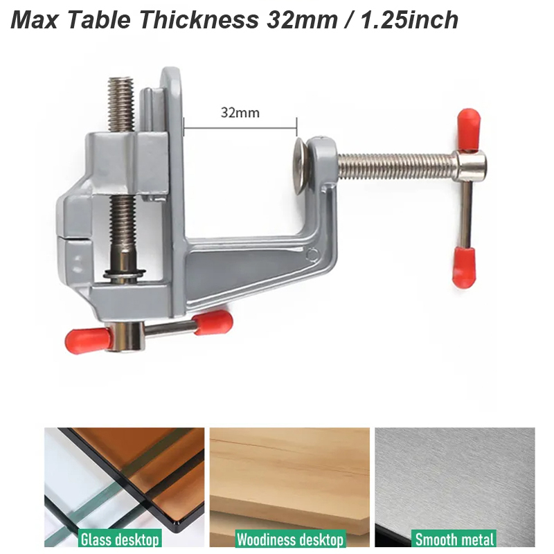 35MM Aluminium Alloy Table Ben - Woodworking Vise For Workbench ulasan dan harga