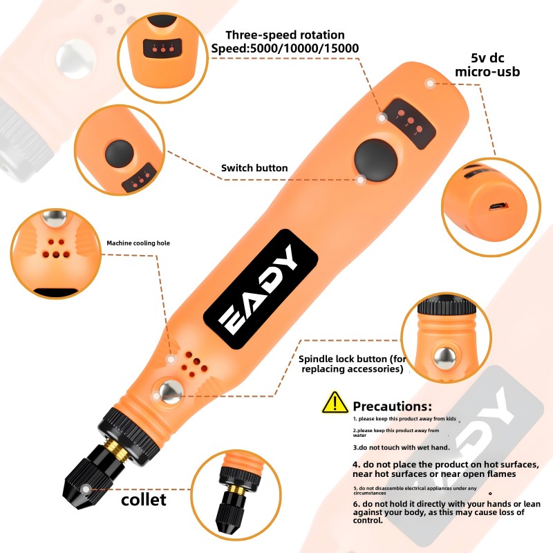 USB Cordless Rotary Tool Kit – - Woodworking Man ulasan dan harga