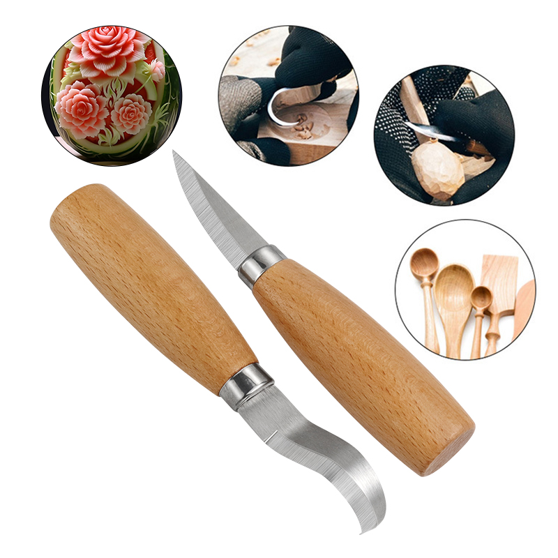 Stainless Iron Carving Knife B - Woodworking Kit ulasan dan harga