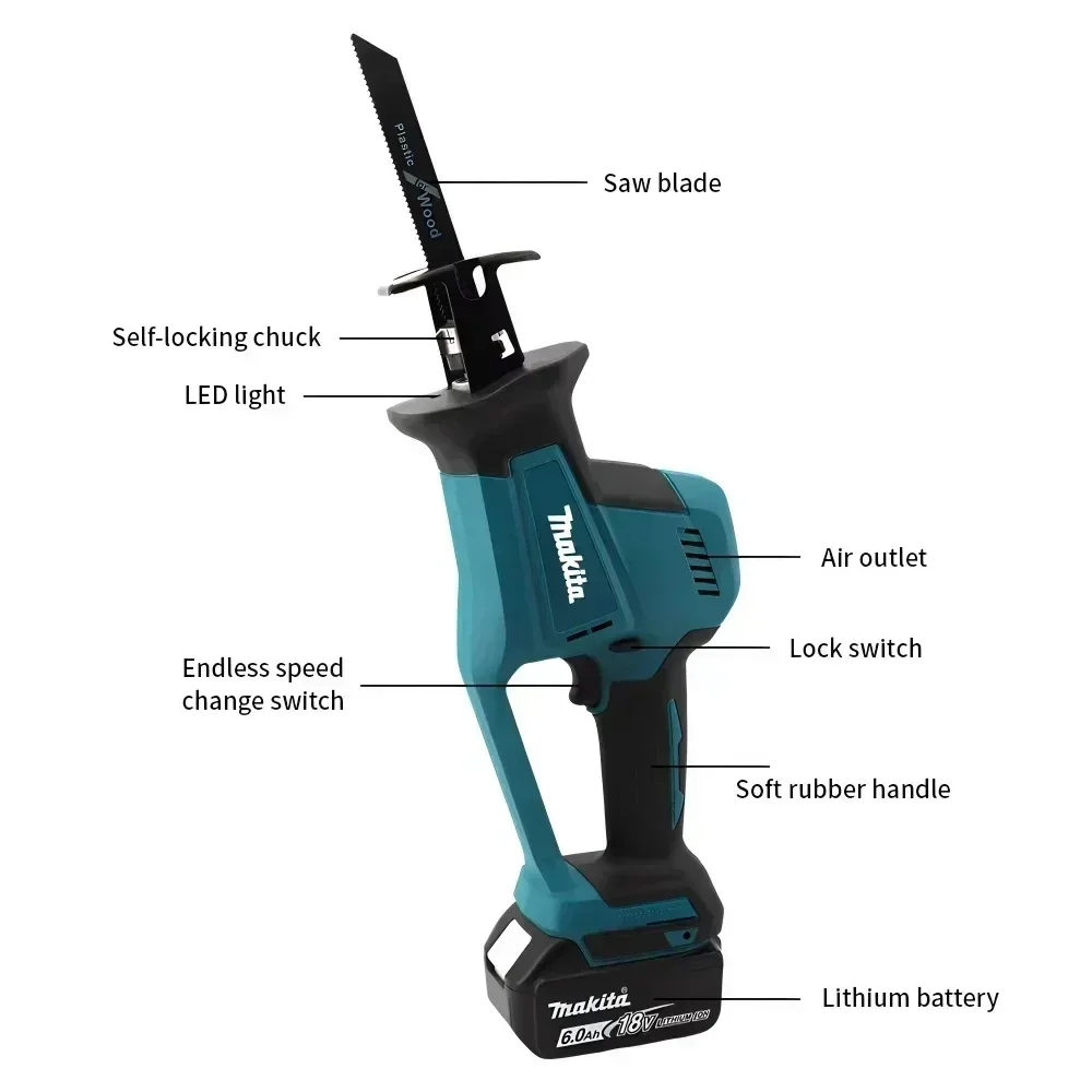 Makita DJR189 18V Cordless Ele - Woodworking Essential Tools ulasan dan harga