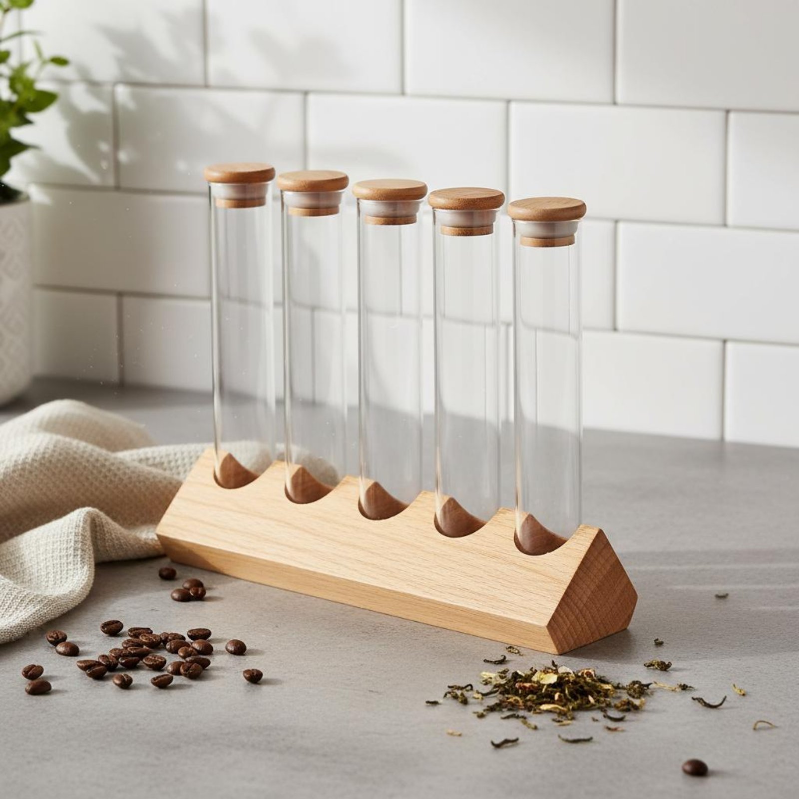 Glass Tube Container Set with  - Woodworking Show ulasan dan harga