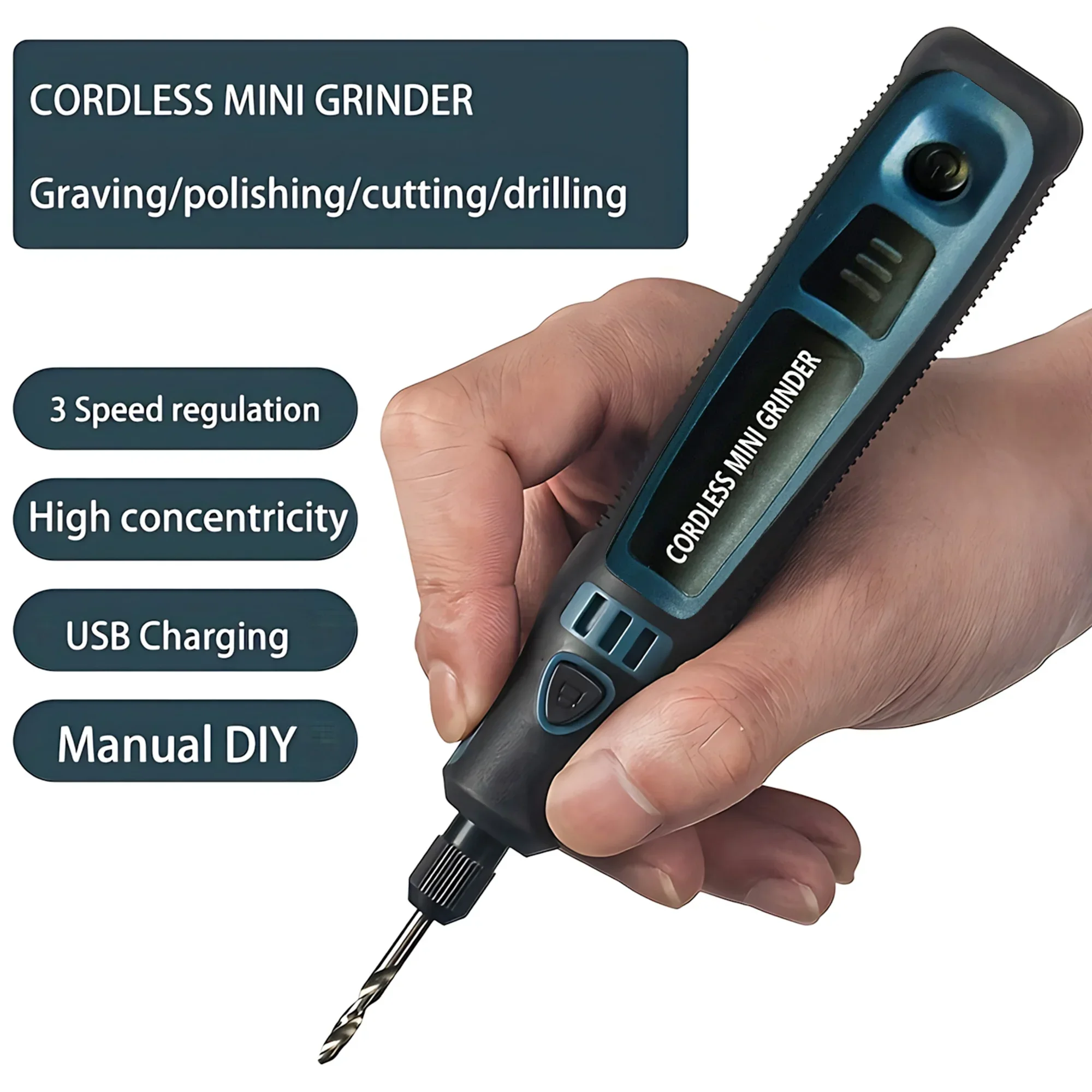 USB Cordless Electric Grinder  - Woodworking Kit ulasan dan harga