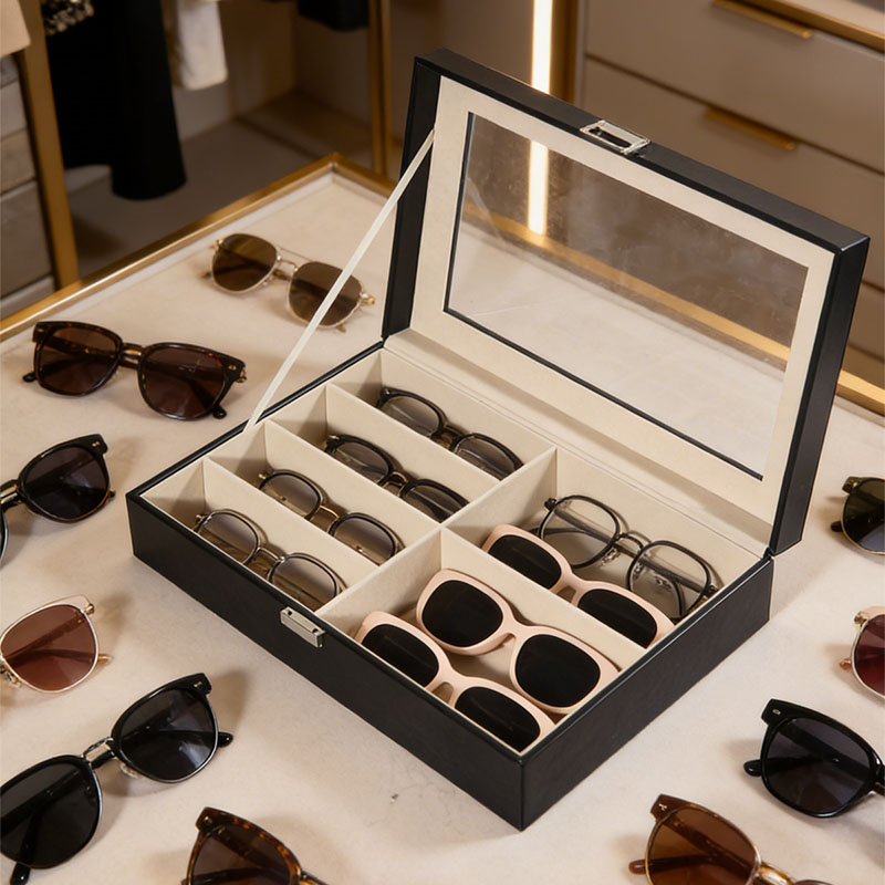 Black 6-Compartment Eyeglass S - Woodworking Show ulasan dan harga