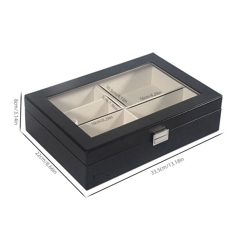 Black 6-Compartment Eyeglass S - Woodworking Show ulasan dan harga