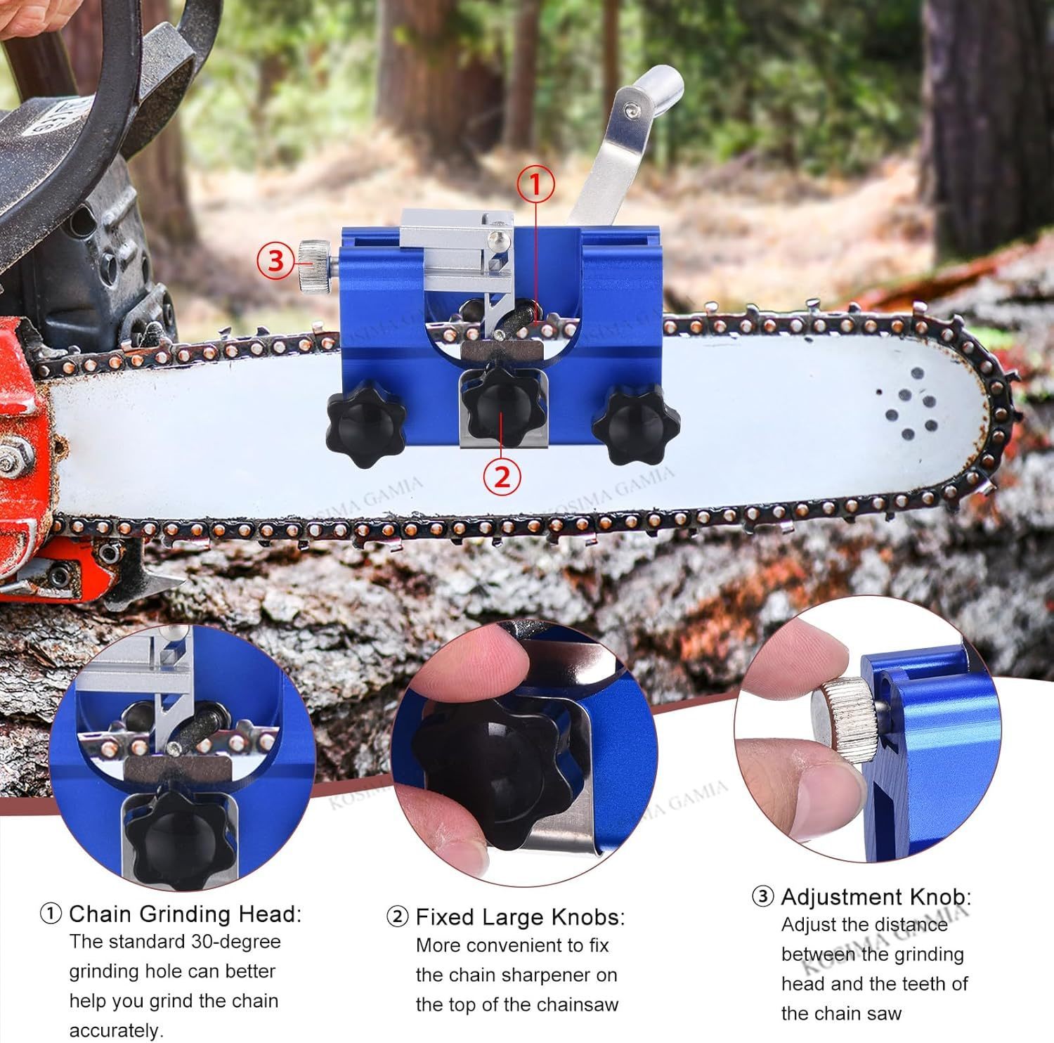 Portable Manual Chain Saw Blad - Woodworking Ai ulasan dan harga