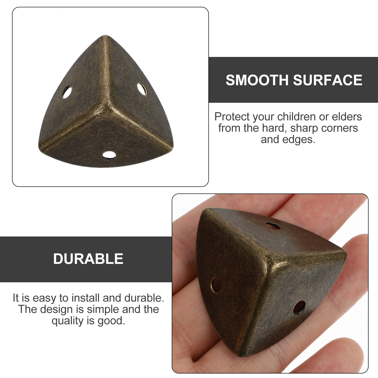 20Pcs Bronze Corner Guards Ret - Woodworking Desk Chair ulasan dan harga