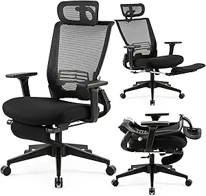 Office Chair with Foot Rest, E - Woodworking Desk Chair ulasan dan harga