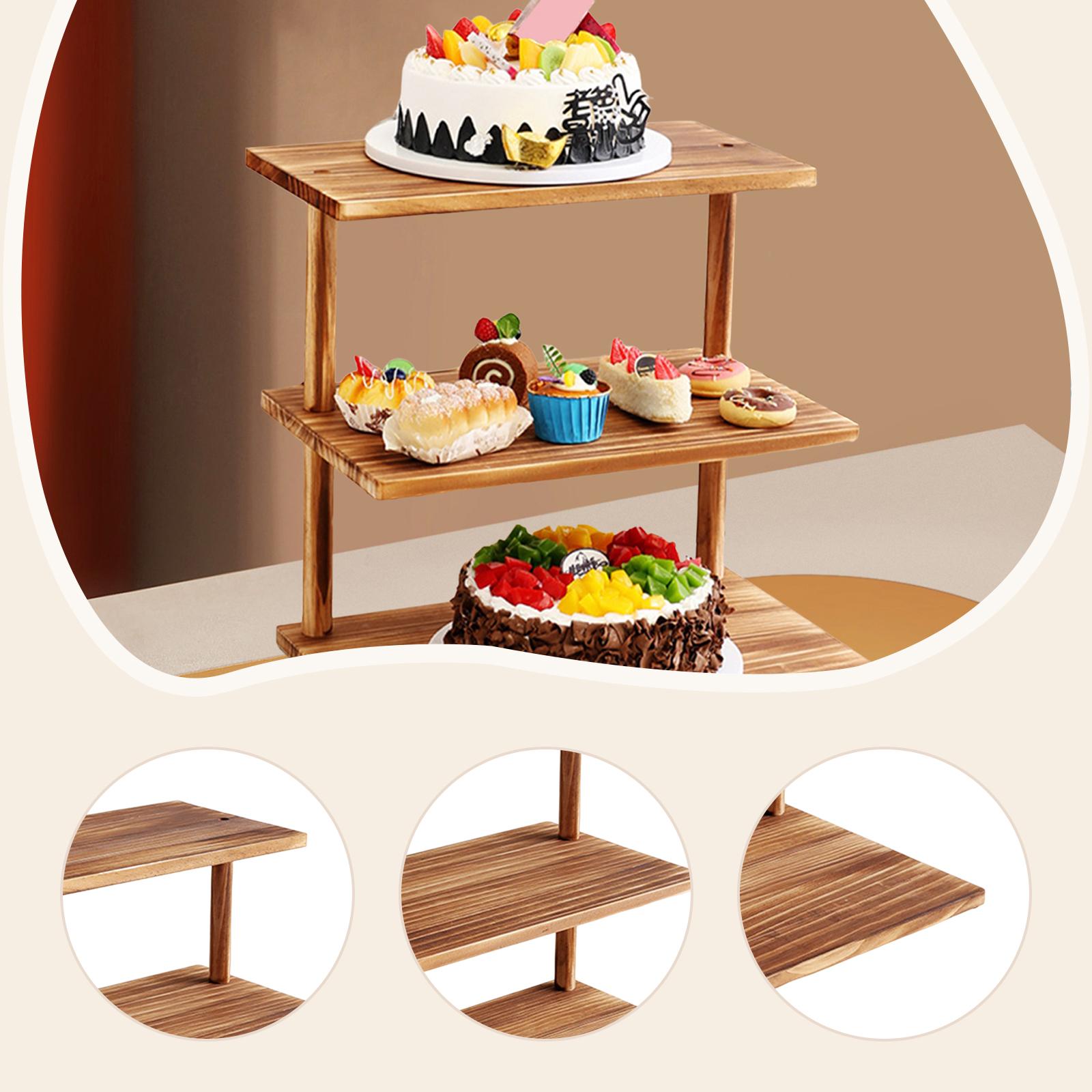 Sturdy 3 Tier Cupcake Stand Wo - Woodworking Show ulasan dan harga