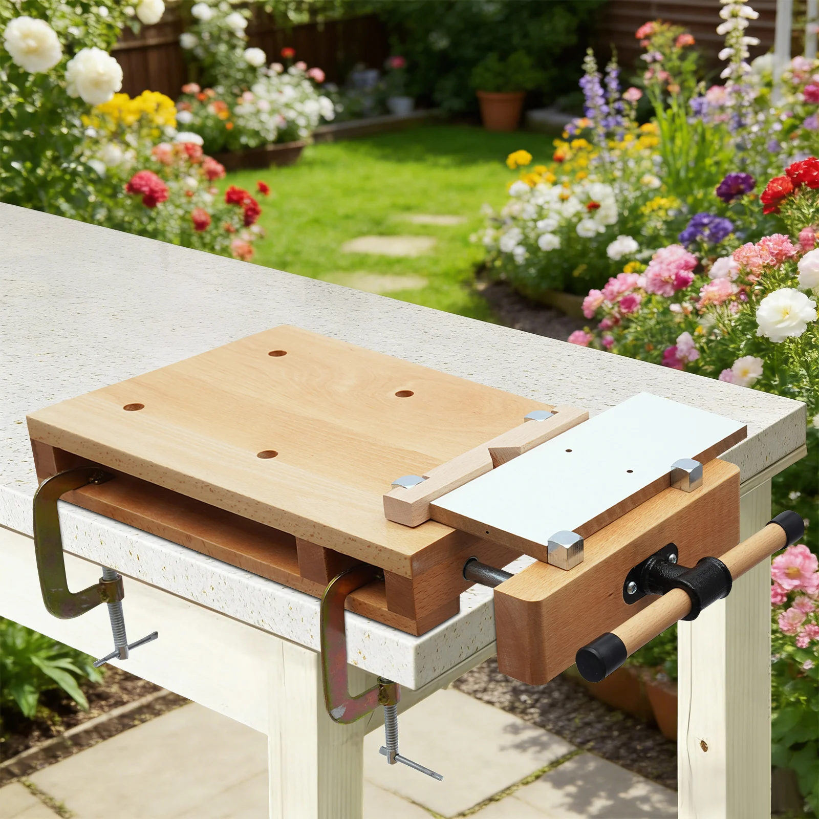 Wood Workbench, Heavy Duty Bir - Woodworking Vise For Workbench ulasan dan harga