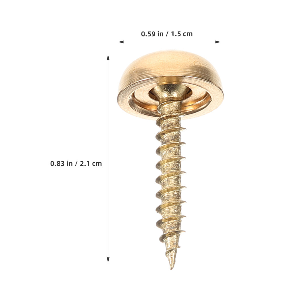 8Pcs Decorative Cap Screws Bra - Woodworking Projects Art ulasan dan harga